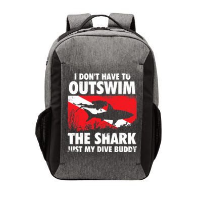 I Don't Have To Outswim The Shark - Scuba Diving Buddy Diver Vector Backpack