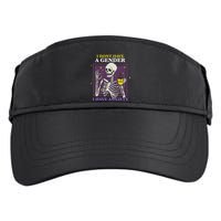 I DonT Have A Gender I Have Anxiety Nonbinary Enby Skeleton Adult Drive Performance Visor