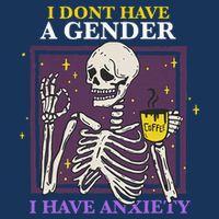 I DonT Have A Gender I Have Anxiety Nonbinary Enby Skeleton Infant Baby Jersey Bodysuit