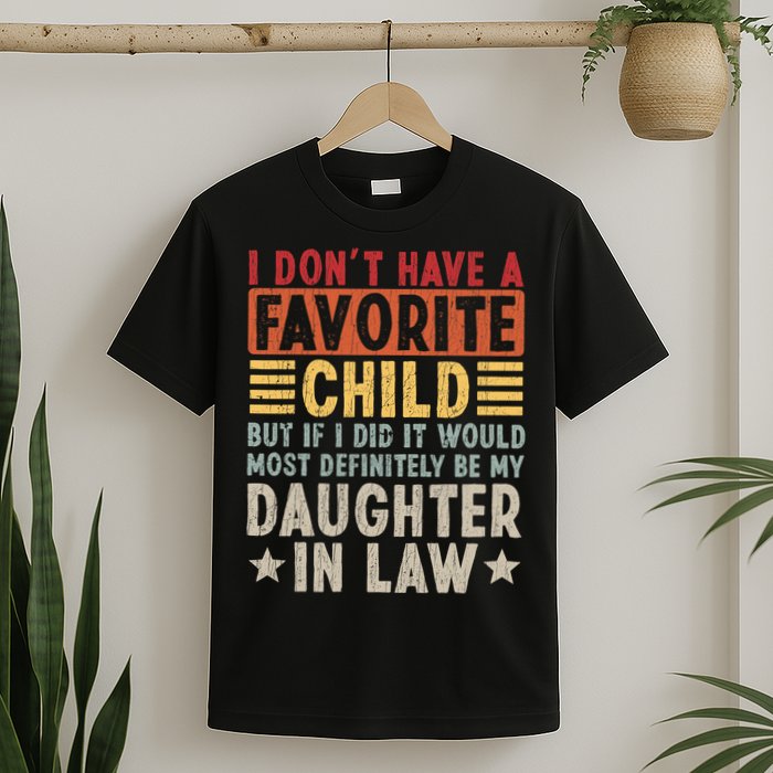 I Don't Have A Favorite Child But If I Did It Would Be My Daughter In Law T-Shirt