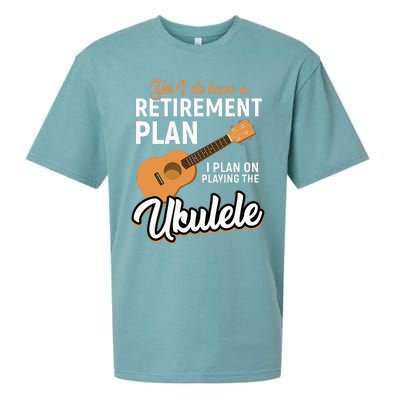 I Do Have Retirement Plan Ukulele Lover Retirement Sueded Cloud Jersey T-Shirt