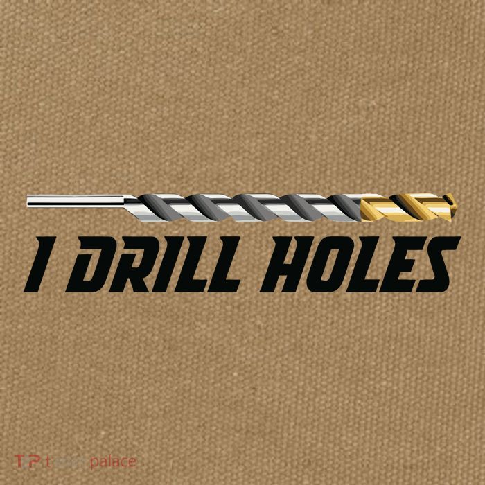 I Drill Holes Cotton Canvas Backpack