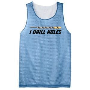 I Drill Holes Mesh Reversible Basketball Jersey Tank