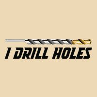 I Drill Holes Drawstring Bag