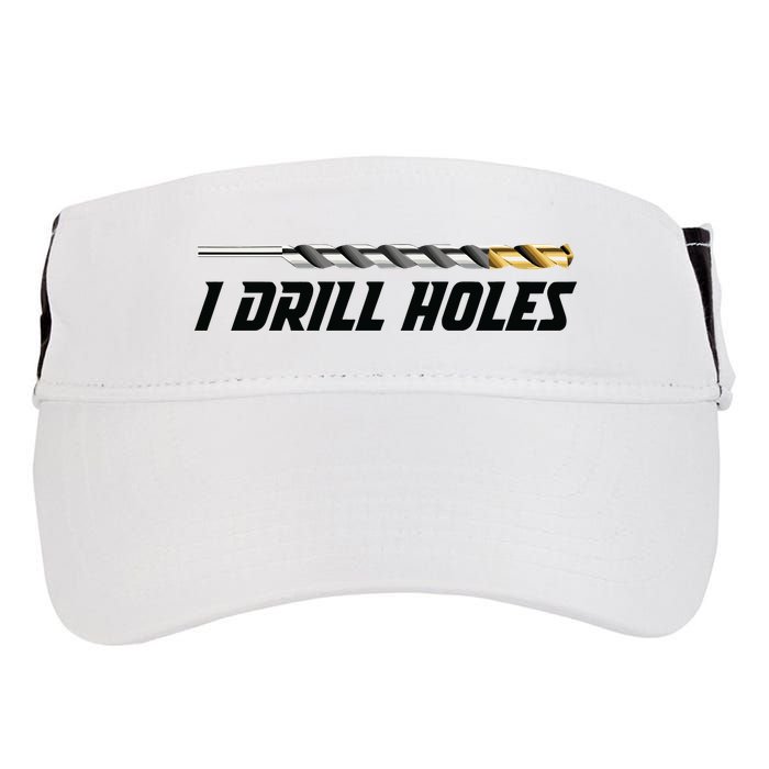I Drill Holes Adult Drive Performance Visor