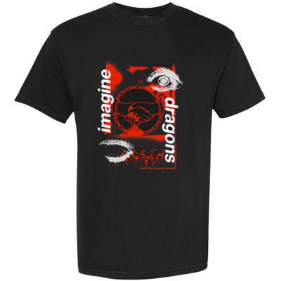 I.M.A.G.I.N.E D.R.A.G.O.N.S Handshake Black Garment-Dyed Heavyweight T-Shirt