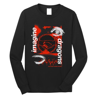 I.M.A.G.I.N.E D.R.A.G.O.N.S Handshake Black Long Sleeve Shirt