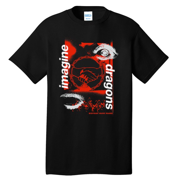 I.M.A.G.I.N.E D.R.A.G.O.N.S Handshake Black Tall T-Shirt