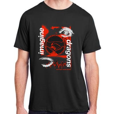 I.M.A.G.I.N.E D.R.A.G.O.N.S Handshake Black Adult ChromaSoft Performance T-Shirt