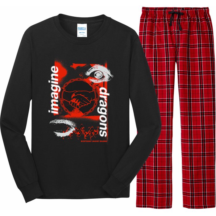 I.M.A.G.I.N.E D.R.A.G.O.N.S Handshake Black Long Sleeve Pajama Set