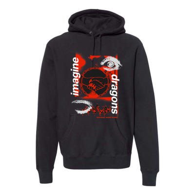 I.M.A.G.I.N.E D.R.A.G.O.N.S Handshake Black Premium Hoodie