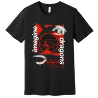 I.M.A.G.I.N.E D.R.A.G.O.N.S Handshake Black Premium T-Shirt