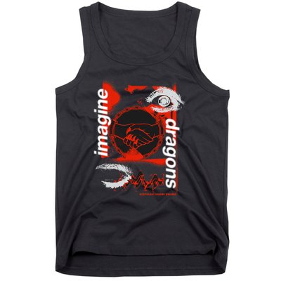 I.M.A.G.I.N.E D.R.A.G.O.N.S Handshake Black Tank Top