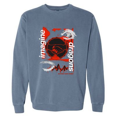 I.M.A.G.I.N.E D.R.A.G.O.N.S Handshake Black Garment-Dyed Sweatshirt