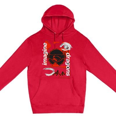 I.M.A.G.I.N.E D.R.A.G.O.N.S Handshake Black Premium Pullover Hoodie