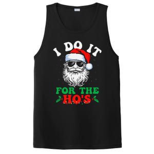 I Do It For The Hos Christmas Funny Santa Claus Xmas Holiday PosiCharge Competitor Tank