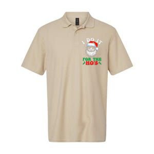 I Do It For The Hos Christmas Funny Santa Claus Xmas Holiday Softstyle Adult Sport Polo