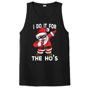 I Do It For The Hos African American Christmas Dabbing Santa Gift PosiCharge Competitor Tank