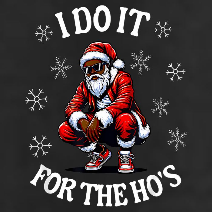 I Do It For The Hos African American Christmas Afro Santa Adult Drive Performance Visor