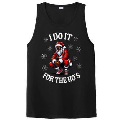 I Do It For The Hos African American Christmas Afro Santa PosiCharge Competitor Tank