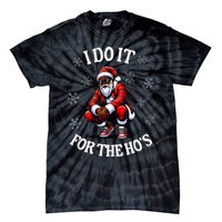 I Do It For The Hos African American Christmas Afro Santa Tie-Dye T-Shirt