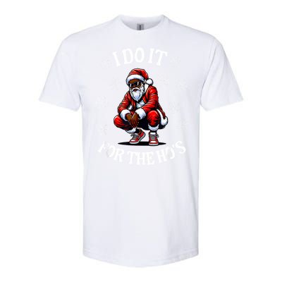 I Do It For The Hos African American Christmas Afro Santa Softstyle CVC T-Shirt