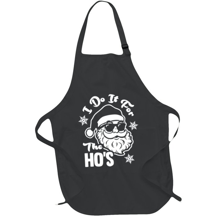I Do It For The Hos Funny Christmas Pajama Family Xmas Apron
