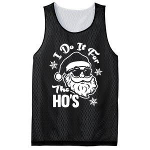 I Do It For The Hos Funny Christmas Pajama Family Xmas Mesh Reversible Basketball Jersey Tank