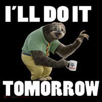 I´ll Do It Tomorrow Sloth Lover Sloths Animal Stripe Pom Pom Beanie