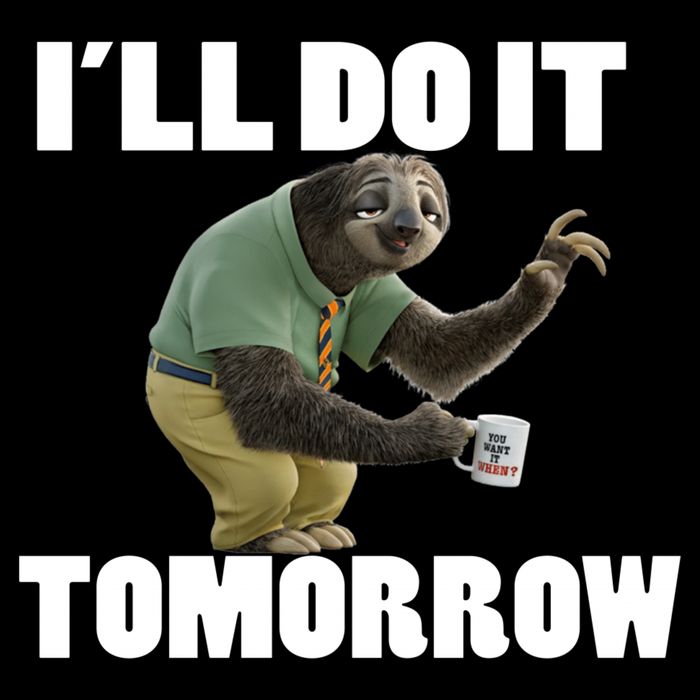 I´ll Do It Tomorrow Sloth Lover Sloths Animal T-Shirt