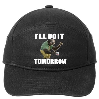 I´ll Do It Tomorrow Sloth Lover Sloths Animal 7-Panel Snapback Hat