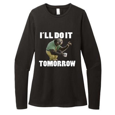 I´ll Do It Tomorrow Sloth Lover Sloths Animal Womens CVC Long Sleeve Shirt