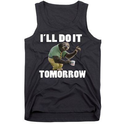 I´ll Do It Tomorrow Sloth Lover Sloths Animal Tank Top