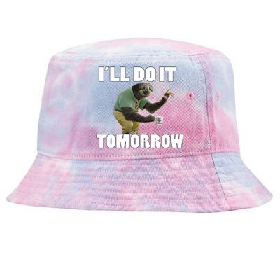 I´ll Do It Tomorrow Sloth Lover Sloths Animal Tie-Dyed Bucket Hat