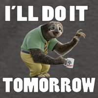 I´ll Do It Tomorrow Sloth Lover Sloths Animal Vector Backpack