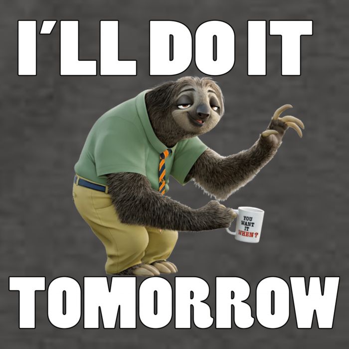 I´ll Do It Tomorrow Sloth Lover Sloths Animal Vector Backpack