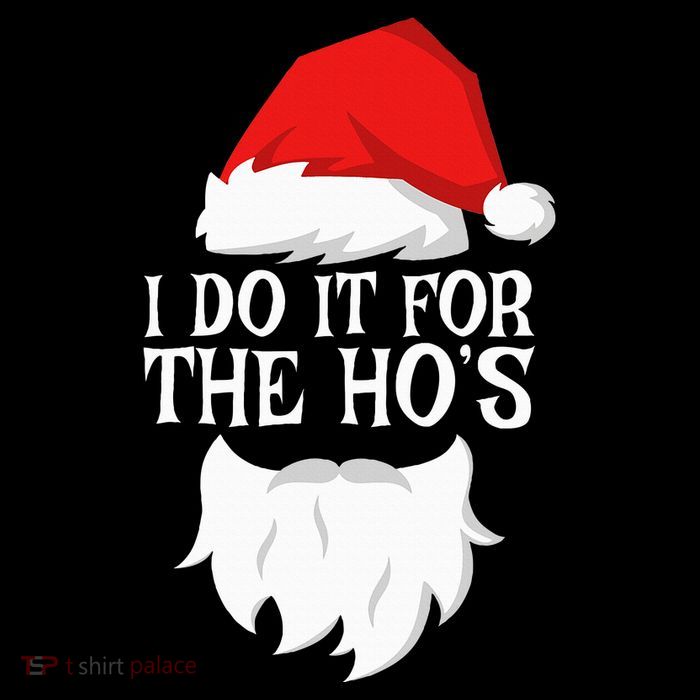 I Do It For The HoS Santa Christmas 7-Panel Snapback Hat