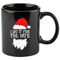 I Do It For The HoS Santa Christmas 11oz C Handle Ceramic Mug