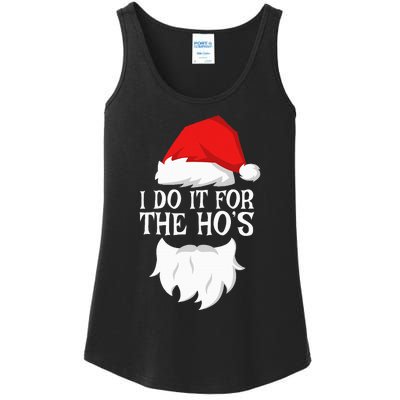 I Do It For The HoS Santa Christmas Ladies Essential Tank