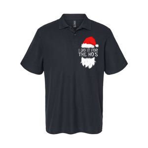 I Do It For The HoS Santa Christmas Softstyle Adult Sport Polo