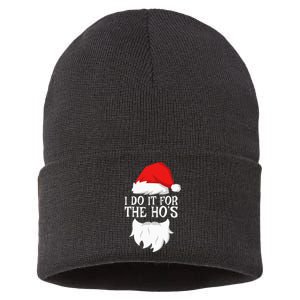 I Do It For The HoS Santa Christmas Sustainable Knit Beanie