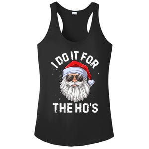 I Do It For The HoS Funny Inappropriate Christmas Santa Gift Ladies PosiCharge Competitor Racerback Tank