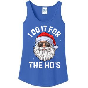 I Do It For The HoS Funny Inappropriate Christmas Santa Gift Ladies Essential Tank