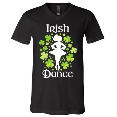Irish Dance - Irish Dancer Ceili Reel Dance V-Neck T-Shirt