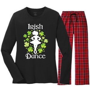 Irish Dance - Irish Dancer Ceili Reel Dance Women's Long Sleeve Flannel Pajama Set 