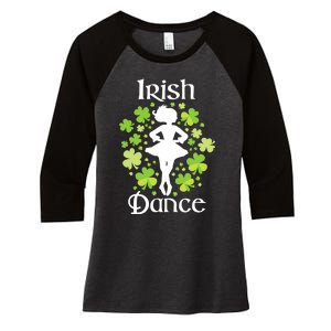 Irish Dance - Irish Dancer Ceili Reel Dance Women's Tri-Blend 3/4-Sleeve Raglan Shirt