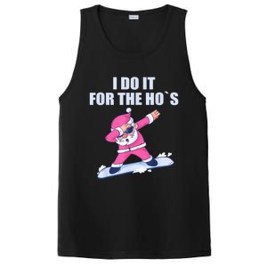 I Do It For The Hos Christmas Dabbing Santa Xmas Gift PosiCharge Competitor Tank