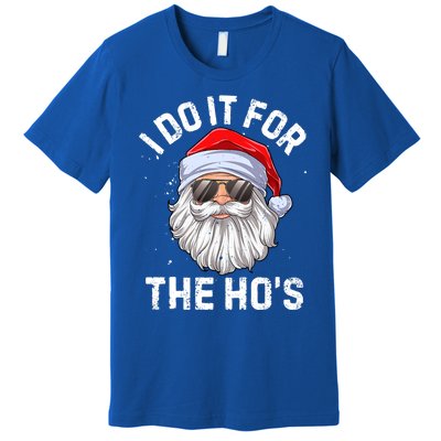 I Do It For The HoS Funny Inappropriate Christmas Santa Gift Premium T-Shirt