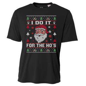 I Do It For The HoS Rude Offensive Christmas Santa Sweater Sweatshirt Cooling Performance Crew T-Shirt