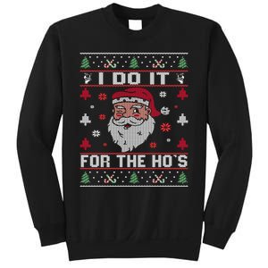 I Do It For The HoS Rude Offensive Christmas Santa Sweater Sweatshirt Sweatshirt